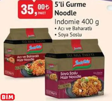 INDOMİE 5’Lİ GURME NOODLE